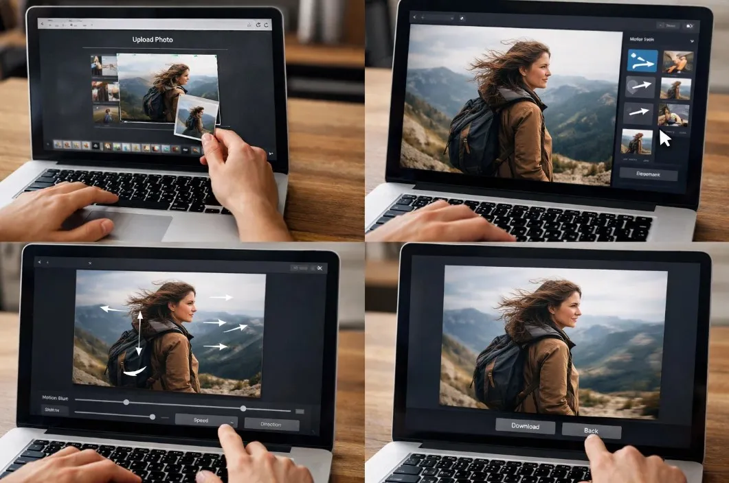 Как сделать гиф из фото онлайн с эффектом движения
